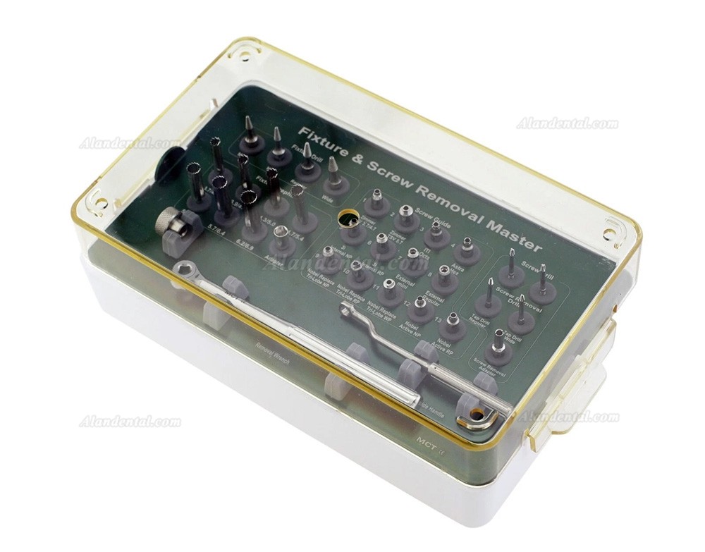 Implant Fixture & Screw Removal Master Kit MCT FSRK-02 Drill Guide Remover